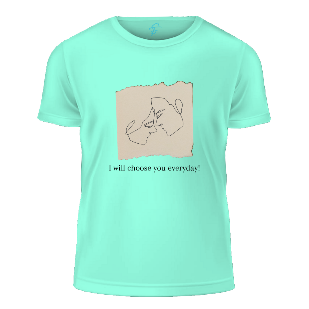 I Will Choose You Everyday, Set of 2 PCS - Couple Tshirt for Couples