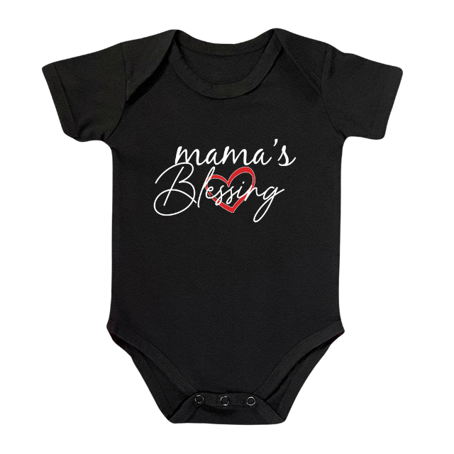 BLESSED MAMA TSHIRT AND ROMPER - Mom & Me