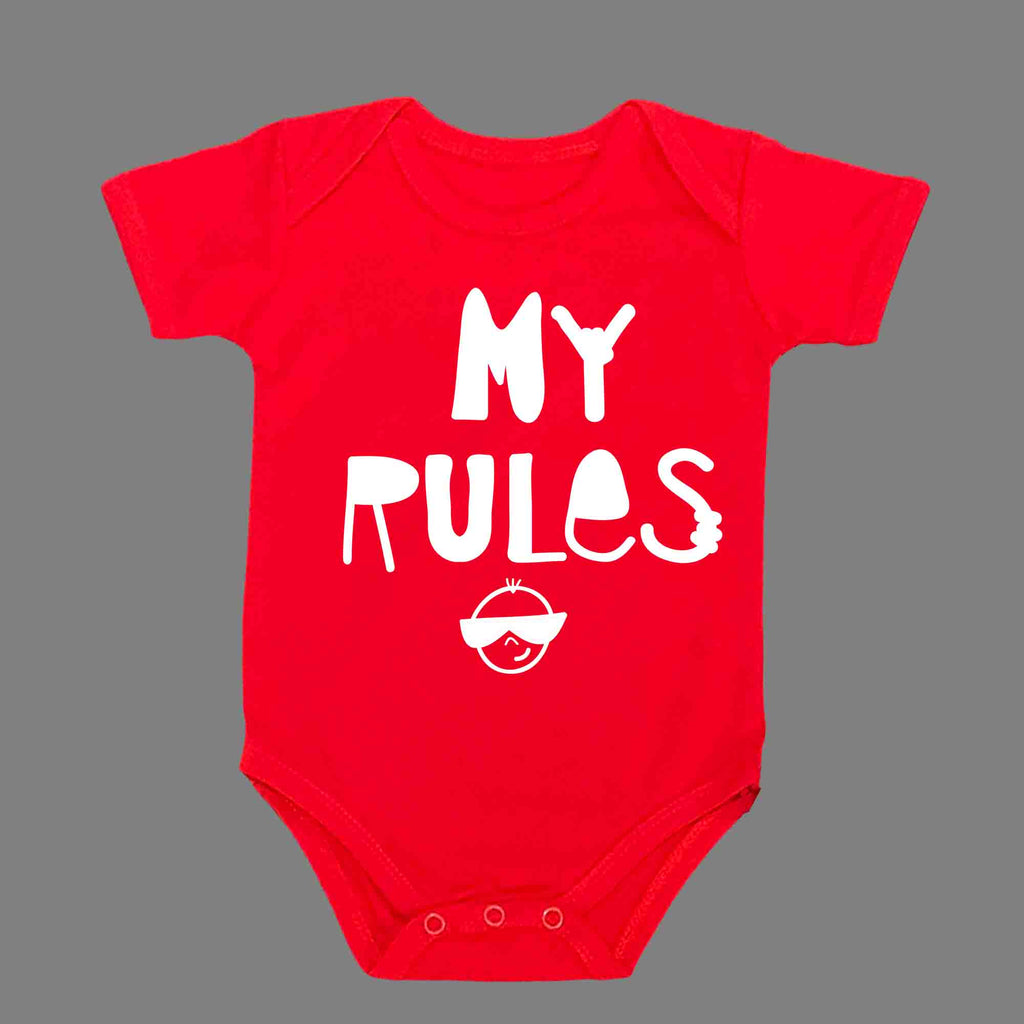 MY RULES BABY ROMPER - Infant Tees