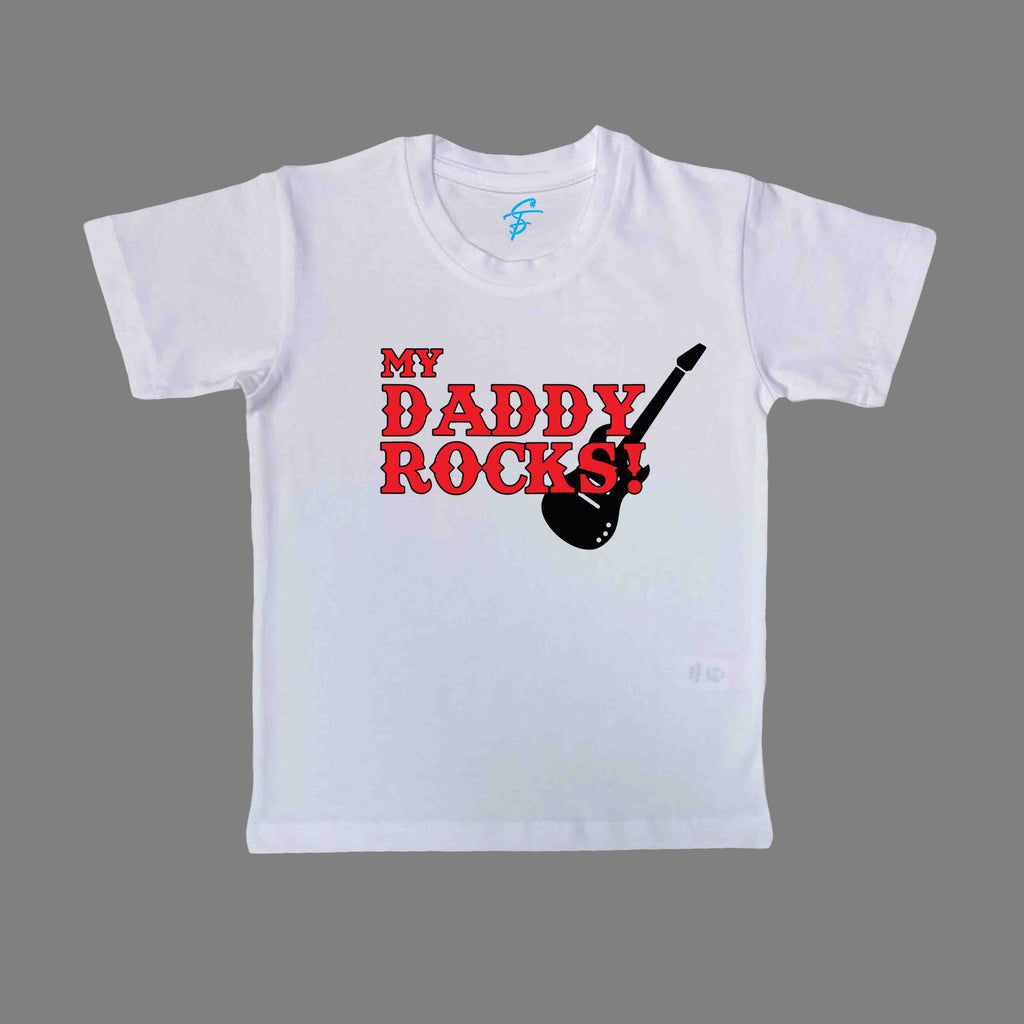 ROCKSTAR DAD WITH DAUGHTER TSHIRT AND ROMPER - Dad & Me